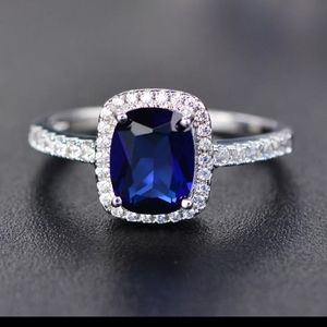 Buy1 Get1 FreeSapphire .925 sterling silver.